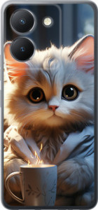 Чехол на Vivo Y36 5G White cat 5646u-3135