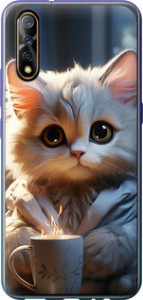 Чехол на Vivo V17 Neo White cat 5646t-1764