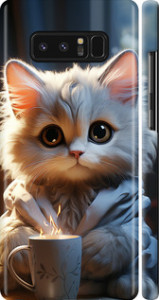 Чехол на Samsung Galaxy Note 8 White cat 5646m-1020