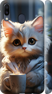Чохол на Samsung Galaxy M20 White cat 5646m-1660