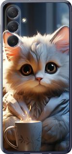 Чехол на Samsung Galaxy M54 White cat 5646u-3039