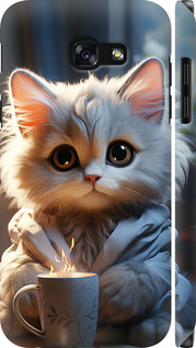 Чохол для Samsung Galaxy A5 (2017) White cat 5646m-444