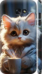 Чехол на Samsung Galaxy A7 (2017) White cat 5646m-445