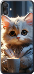 Чехол на Samsung Galaxy A05 White cat 5646u-3355