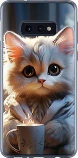 Чехол на Samsung Galaxy S10e White cat 5646u-1646