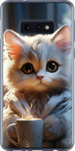 Чехол на Samsung Galaxy S10e White cat 5646u-1646