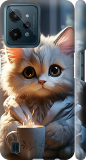 Чехол на Realme C31 White cat 5646m-2593