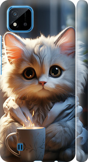 Чехол на Realme C11 2021 White cat 5646m-2485