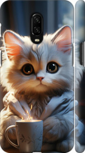 Чехол на OnePlus 6T White cat 5646m-1587