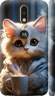 Чехол на Motorola MOTO G4 PLUS White cat 5646m-953