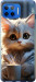 Чехол на Motorola Moto G Plus White cat 5646u-2202