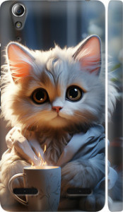 Чехол на Lenovo A6000 White cat 5646m-103