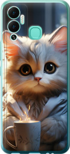 Чехол на Infinix Hot 12 Play White cat 5646u-2759