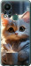 Чехол на Infinix Hot 11S White cat 5646u-2757