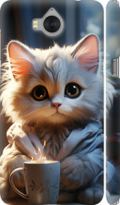 Чехол на Huawei Y5 2017 White cat 5646m-992