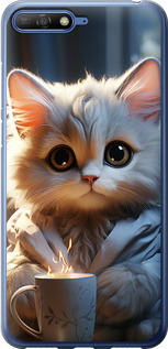 Чехол на Huawei Y6 2018 White cat 5646t-1637