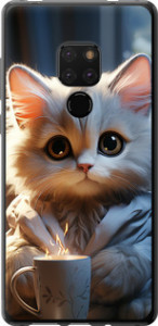 Чехол на Huawei Mate 20 White cat 5646t-1578