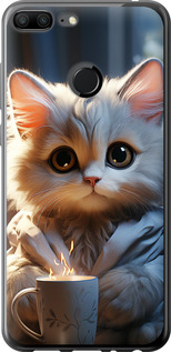 Чехол на Huawei Honor 9 Lite White cat 5646t-1359
