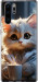 Чохол для Huawei P30 Pro White cat 5646t-1621