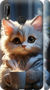 Чохол на Huawei P20 Lite White cat 5646m-1410
