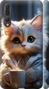 Чохол на Huawei P20 Pro White cat 5646m-1470