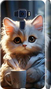 Чехол на Asus Zenfone 3 ZE552KL White cat 5646m-448