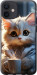 Чехол на iPhone 12 Mini White cat 5646t-2071