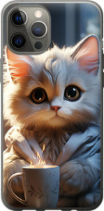 Чехол на iPhone 12 Pro Max White cat 5646u-2054