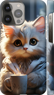 Чехол на iPhone 13 Pro Max White cat 5646m-2371