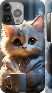 Чехол на iPhone 13 Pro Max White cat 5646m-2371