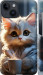 Чехол на iPhone 14 White cat 5646m-2648