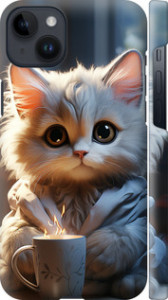 Чехол на iPhone 14 Plus White cat 5646m-2645