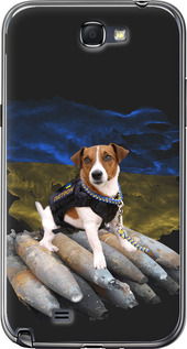 Чехол на Samsung Galaxy Note 2 N7100 Патрон 5320t-17 (Белый)