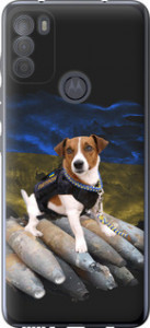 Чехол на Motorola G50 Патрон 5320u-2354 (Белый)