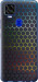 Чехол на ZTE Blade V2020 Переливающиеся соты 498u-2529 (Черный)