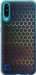 Чехол на ZTE Blade A7 2020 Переливающиеся соты 498u-2108 (Черный)