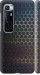 Чехол на Xiaomi Mi 10 Ultra Переливающиеся соты 498m-2064 (Черный)