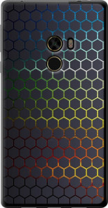 Чехол на Xiaomi Mi MiX Переливающиеся соты 498u-426 (Черный)