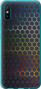 Чохол на Xiaomi Redmi 9A Переливаються соти 498u-2034 (Чорний)
