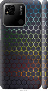 Чохол на Xiaomi Redmi 10A Переливаючі соти 498m-2578 (Чорний)