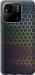Чехол на Xiaomi Redmi 10A Переливающиеся соты 498u-2578 (Черный)