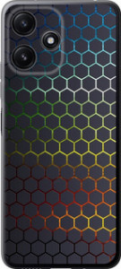Чехол на Xiaomi Redmi 12 5G Переливаються соти 498u-3194 (Чорний)