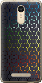 Чехол на Xiaomi Redmi Note 3 pro Переливающиеся соти 498t-335 (Чорний)