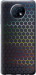 Чехол на Xiaomi Redmi Note 9T Переливающиеся соты 498u-2261 (Черный)