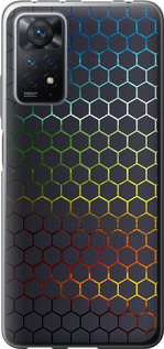 Чехол на Xiaomi Redmi Note 12 Pro Переливающиеся соты 498u-3019 (Черный)
