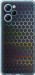 Чехол на Xiaomi Redmi Note 12 Pro Speed Переливающиеся соты 498u-3334 (Черный)