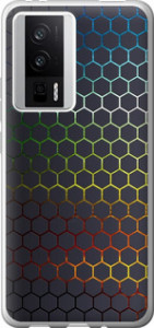 Чехол на Xiaomi Redmi K60 Переливающиеся соты 498u-2973 (Черный) для Xiaomi Redmi K60