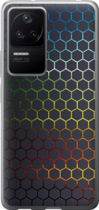 Чохол на Xiaomi Redmi K40S Переливаючі соти 498u-2582 (Чорний)