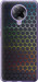 Чехол на Xiaomi Redmi K30 Pro Переливающиеся соты 498u-1899 (Черный)