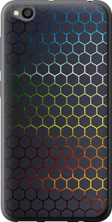 Чохол на Xiaomi Redmi Go Переливаючі соти 498u-1667 (Чорний)